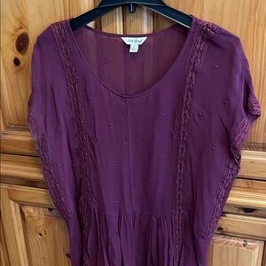 Lucky Brand Plum Short Sleeve Top